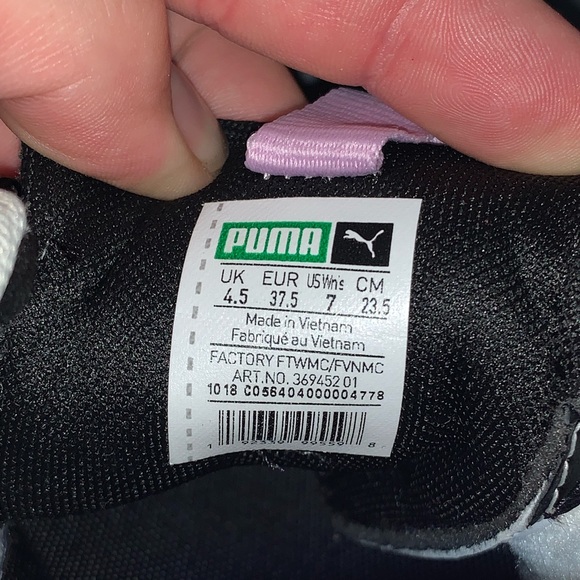 Puma THUNDER RIVE DROITE Sneakers Women's 7 Gray Purple & Black - Picture 5 of 5